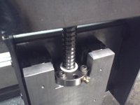 2014-03-06 23.51.06  Z axis plate reinstalled with Linear rails and Ballscrew.